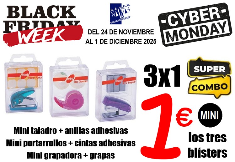 Mini trío papelería